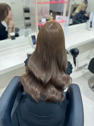 ロング カラー 🤍韓国大人っぽ ベージュMAI🤍のヘアスタイル