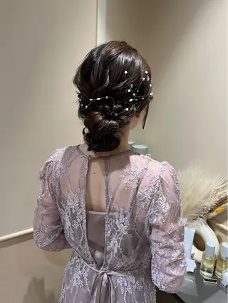 ロング カラー ヘアアレンジ 🫧tomoka 透明感カラー🫧のヘアスタイル