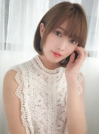 ショート カラー パーマ ヘアアレンジ 美髪矯正 Rioのヘアスタイル