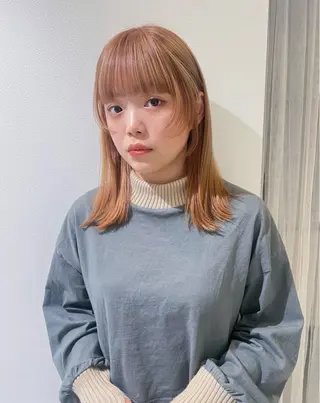 カラー 淺井 捺央のヘアスタイル