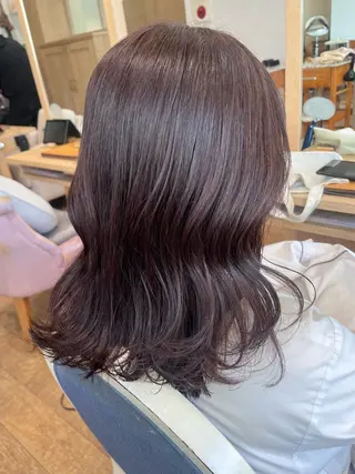 ミディアム カラー 暖色カラー/似合わせ カット/名古屋/辻のヘアスタイル