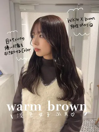 ロング カラー SALOWIN栄3丁目店所属・SALOWIN栄 三丁目 木戸里実のヘアスタイル