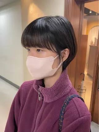 ショート カラー ヘアアレンジ maoブリーチ無し 似合わせカラーのヘアスタイル