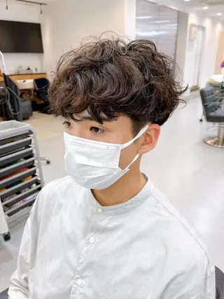 ショート パーマ メンズ メンズパーマ タカキリョウのヘアスタイル