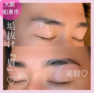 メンズ アイブロウ sarasa beauty salon所属・SARASA♡ Yamashitaの眉毛・アイブロウイメージ
