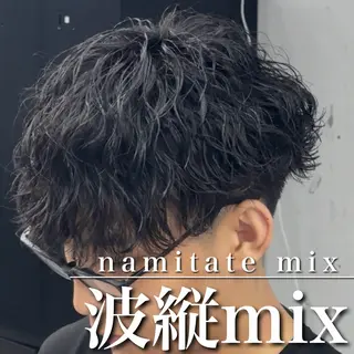 ショート パーマ 【OVARL】縦落ち /波巻き/⛓️カイトのヘアスタイル