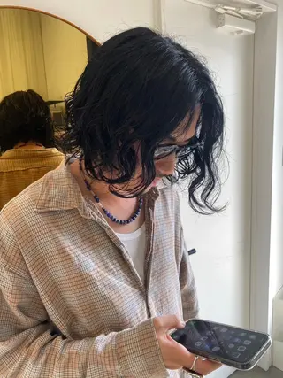 パーマ メンズ ☘️カワベ　ユキヒト /EDAME 店長のヘアスタイル