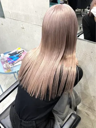 セミロング カラー ヘアアレンジ 🍯傷ませないカラー 髪質改善🍯彪雅のヘアスタイル