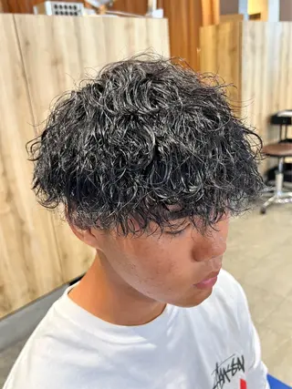 ショート パーマ メンズ men’s salon NOA solte. 【メンズサロン ノアソルテ】所属・メンズパーマ職人 加藤 弘貴のヘアスタイル