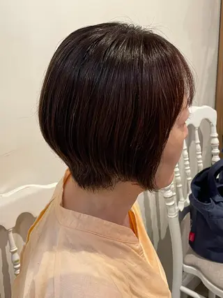 ショート カラー 髪質改善/ボブ /雷賀のヘアスタイル