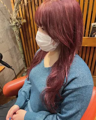 ロング カラー RUB-A-DUB所属・橘田 佳樹のヘアスタイル