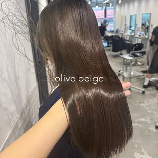 セミロング カラー 髪質改善ストレート /暖色カラー🎀🪞のヘアスタイル