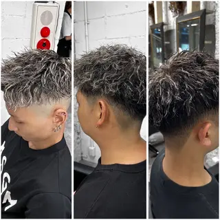 カラー パーマ メンズ 笹江 瑞穂のヘアスタイル