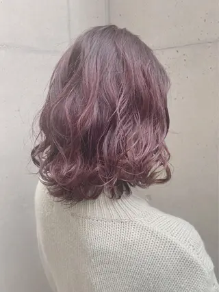 ミディアム カラー ブリーチ縮毛矯正/ デサキ ショウヘイのヘアスタイル