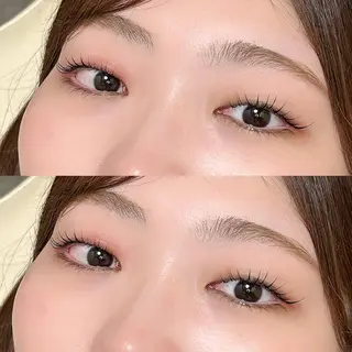 マツエク・マツパ 束感まつ毛／艶カラー おがたゆうか🎀‎のマツエク・マツパデザイン