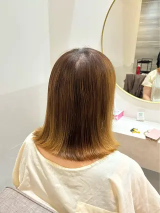 ミディアム NANA🍊/熊谷 /縮毛矯正/髪質改善のヘアスタイル