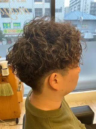 パーマ メンズ メンズ特化/パーマ/ フェードWATARUのヘアスタイル