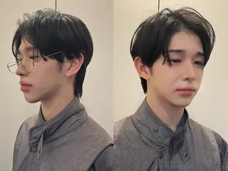 メンズ rina似合わせ レイヤー韓国カラーのヘアスタイル