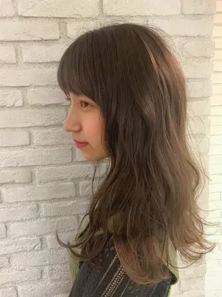 ロング カラー パーマ ヘアアレンジ キッズ マツエク・マツパ レイヤー＆カラー 人気美容師倉崎涼のヘアスタイル