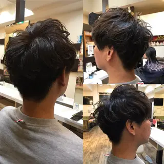 ショート パーマ メンズ 赤羽、髪質改善サロン 吉野リョウスケのヘアスタイル