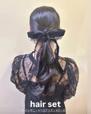 ロング times salon所属・ボウ🪞ヘアセット /マツパ/眉毛のヘアスタイル