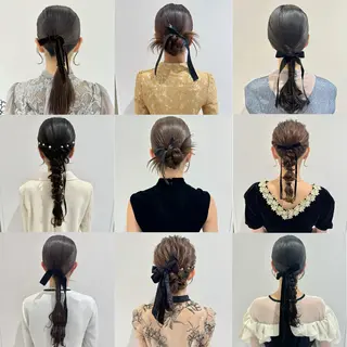 ロング ヘアアレンジ ヘアアレンジ支持率 No.1🥇RIKOのヘアスタイル