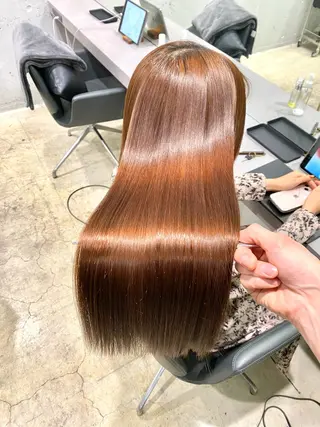 セミロング パーマ 【縮毛矯正専門】 RYUのヘアスタイル