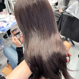 ロング カラー ヘアアレンジ ブリーチなしカラー /ベージュ/安形翔のヘアスタイル