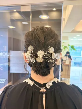 セミロング 鎌倉/アレンジ/暗髪 /髪質改善/ ユキミのヘアスタイル