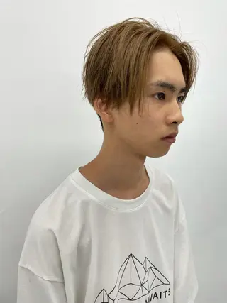 メンズ スパイキーパーマ 柏NO1 藤本葉のヘアスタイル