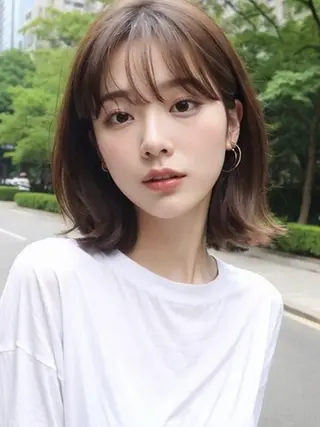 ミディアム Yoshioka Norikoのヘアスタイル