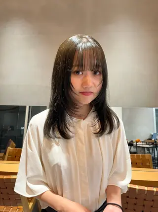 セミロング カラー ボブ&透明感カラー ♡TOMOEのヘアスタイル