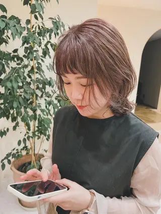 ショート ベージュ/髪質改善 新潟/万代/井上佑のヘアスタイル