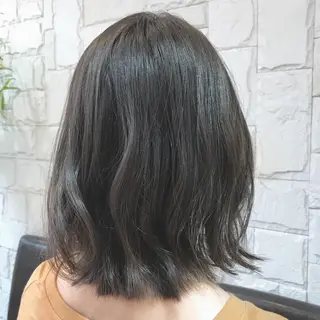 ミディアム カラー 🥛洒落髪小顔cut なら龍崎🥛のヘアスタイル