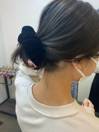 ミディアム カラー 【ヘアセット/美眉】 吉川玲のヘアスタイル