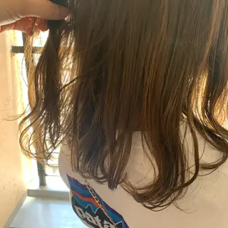 ミディアム カラー chouette/ 根本優希のヘアスタイル