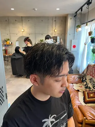 ショート メンズ Lamp所属・🌀メンズパーマ🌀 🐏丸山祐宇🐏のヘアスタイル