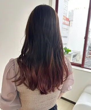 ロング カラー Sherry/R 三川町　木村祐里奈のヘアスタイル