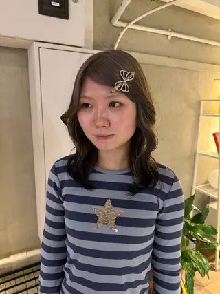 セミロング カラー ヘアアレンジ 海外/ハイトーン🪽 ☯️ami☯️のヘアスタイル