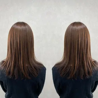 セミロング カラー tocca 💜石田愛結💜のヘアスタイル