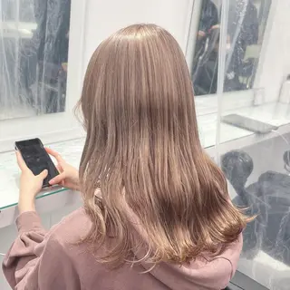 セミロング カラー ☁️グレージュカラー TAKUYA☁️のヘアスタイル