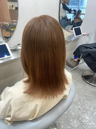 ミディアム カラー 新宿/韓国ヘア 中明度カラー/かやのヘアスタイル