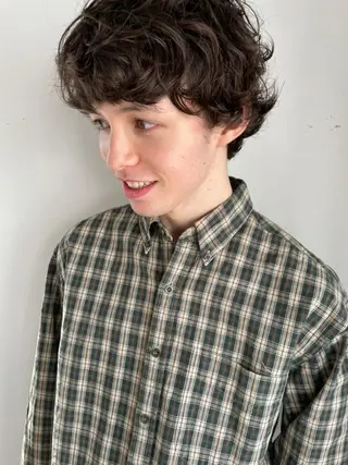 ショート カラー パーマ CEINE＋ officialのヘアスタイル