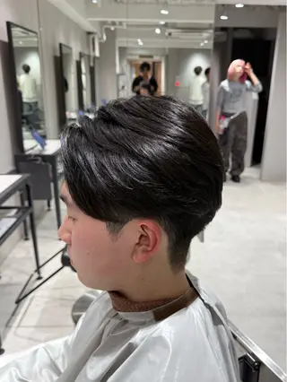 メンズ 毛流れパーマ/曲がる 縮毛矯正/原田海朱のヘアスタイル