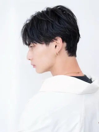 ミディアム パーマ メンズ ✨髪質改善 縮毛矯正 艶髪 立川 コウキ✨のヘアスタイル