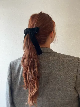 セミロング カラー パーマ 上品な暖色/丸みボブ Chie🪷のヘアスタイル