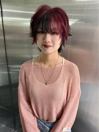 ショート 🐺立川のウルフ屋 さん🐺おかみ🐺のヘアスタイル