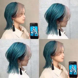 ショート カラー 推しカラー✨ オタク美容師ユウカのヘアスタイル