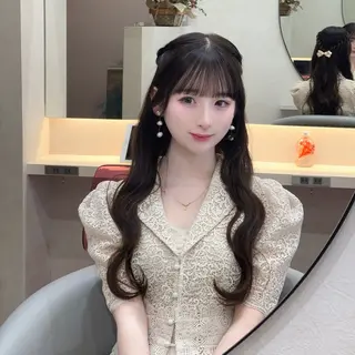 ロング hina🎀新宿/ エクステ/girlyのヘアスタイル