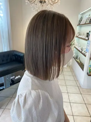 ミディアム 韓国風ヘア♡ runaのヘアスタイル